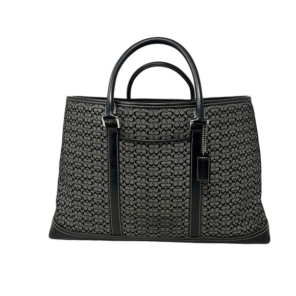 Coach Signature C Logo Business Satchel Tote Bag Mini C  Signature - Picture 1 of 16
